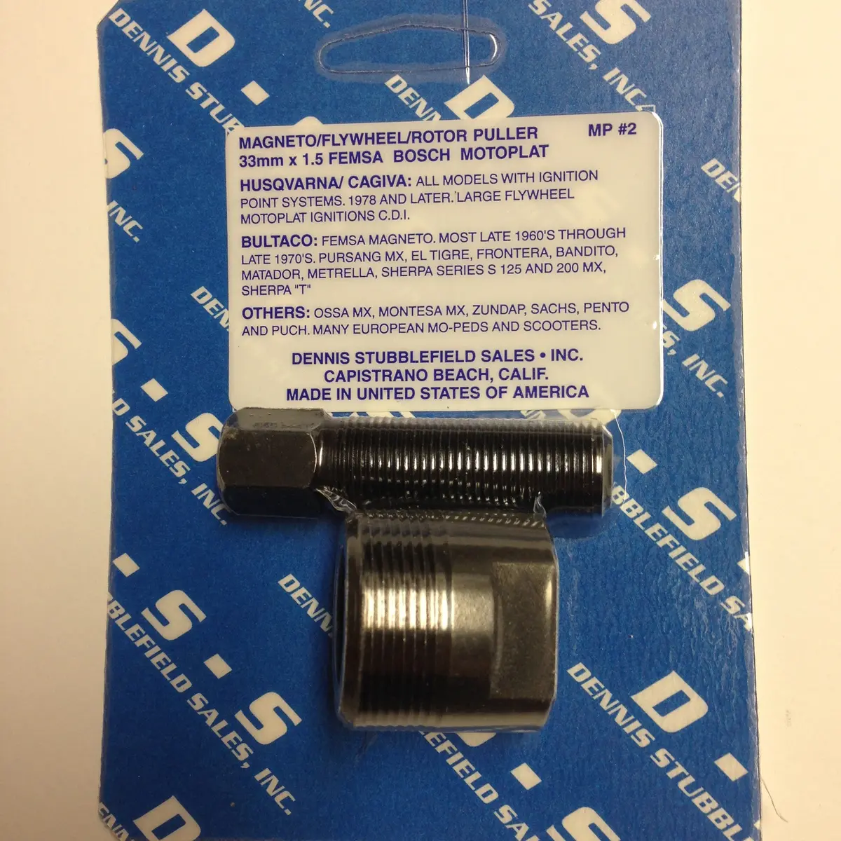 Mp#2, 33Mm X 1.5, Rh Thread, Flywheel Puller (Male) 1