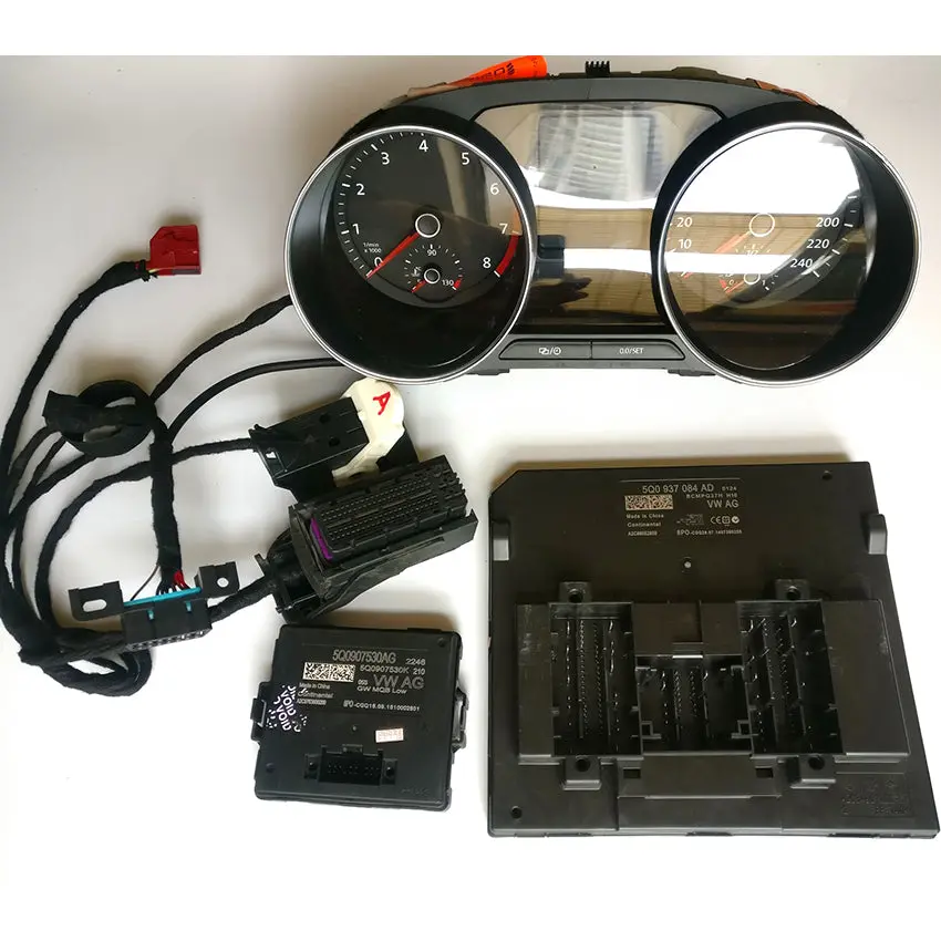 Mqb Test Platform Full Set With Odometer, Bcm, Gateway, Harness Cables 1
