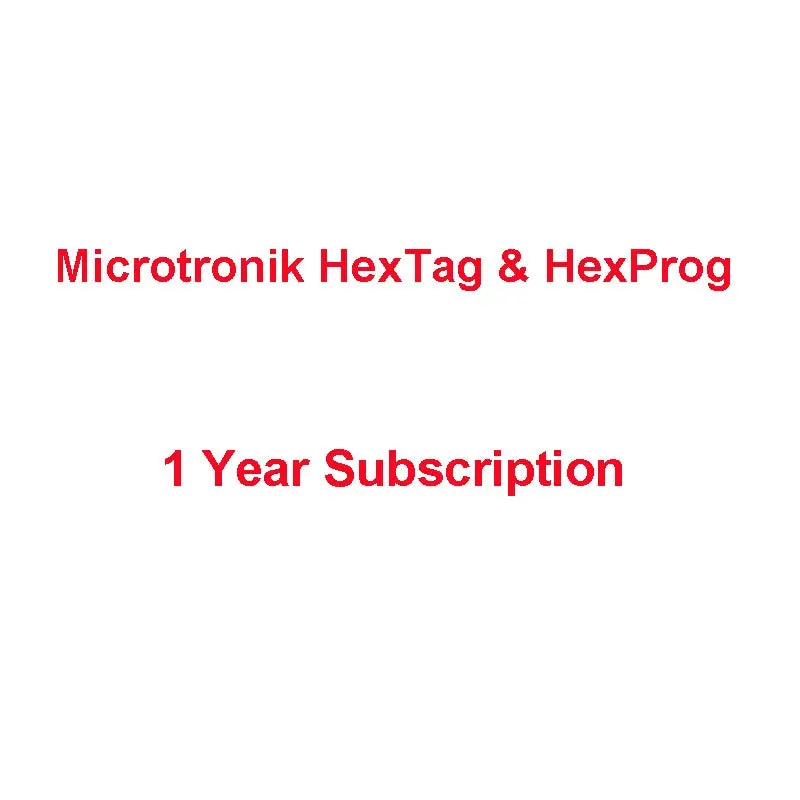 Microtronik Hextag & Hexprog 1 Year Subscription Update Service 1