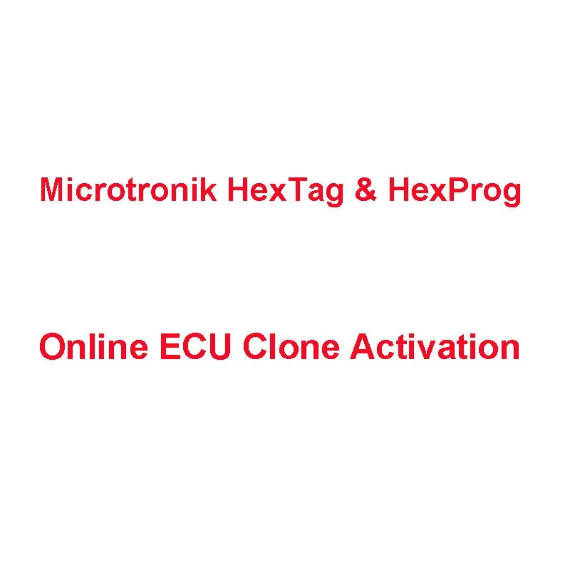 Microtronik Hextag & Hexprog Online Ecu Clone Activation License 1