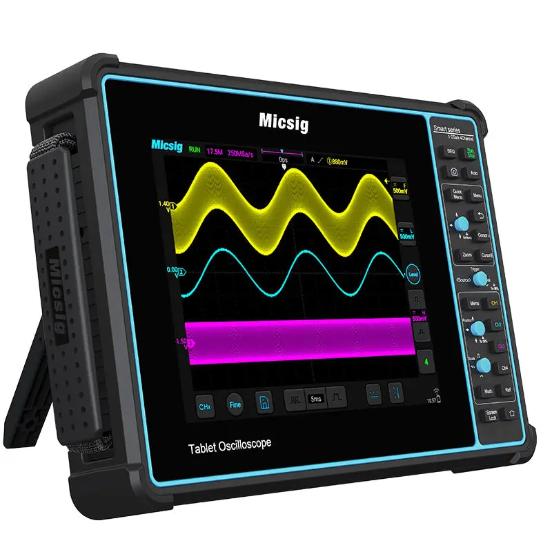 Micsig 8'' Sato1004 4 Channel 100Mhz Portable Automotive Oscilloscope Tablet  Digital Full Touch Multimeter New Version Of Ato1104 1