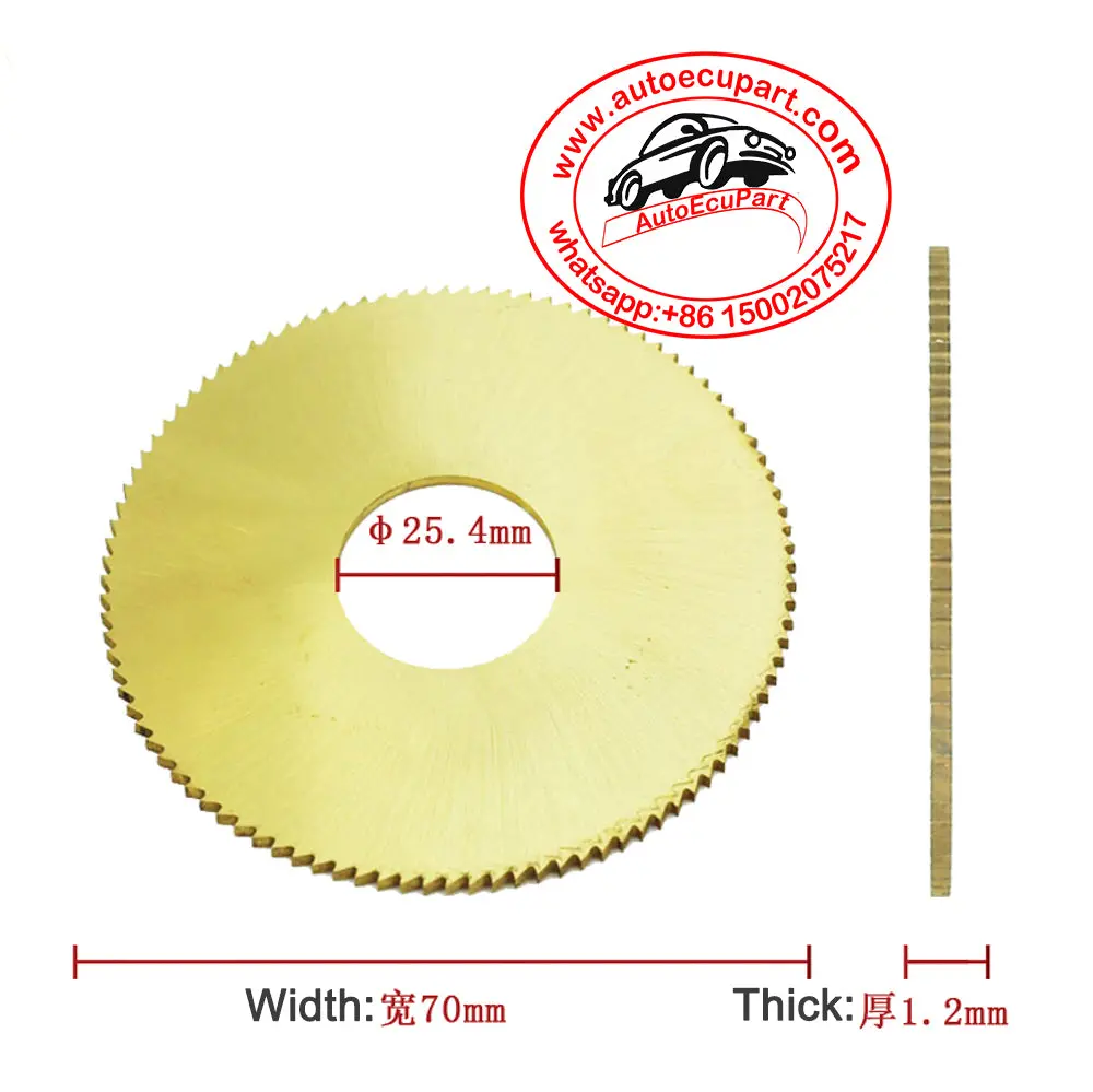70*25.4*1.2Mm Saw Blade Milling Cutter For 100E1 Key Cutting Machine Locksmith Tool 1