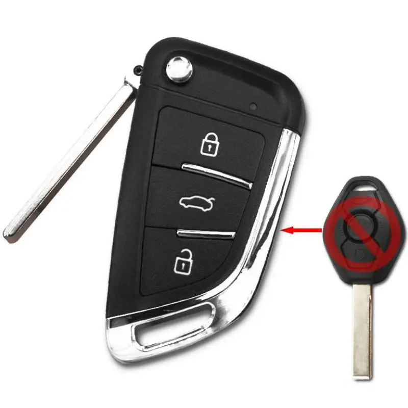 Modified Flip Remote Key 315Mhz Pcf7942-44 / Hitag 2 / 46 Chip For Bmw Bmw 1 Series E87 1