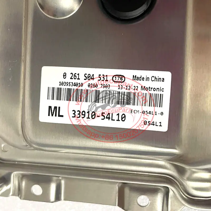 New 33910-54L10 Ecu 0261S04531 For Suzuki Sx4 1.6 Engine Computer 3391054L10 2
