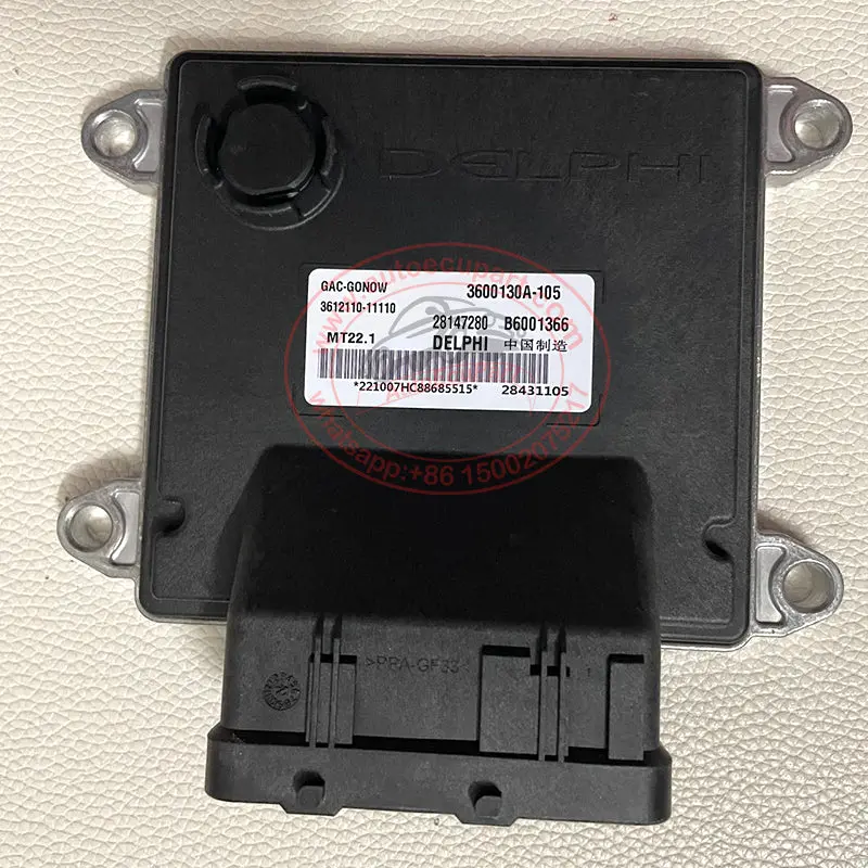 New 3600130A-105, B6001366, 28147280, 3612110-11110 Delphi Mt22.1 Ecu For Gac Gonow Engine Computer 1