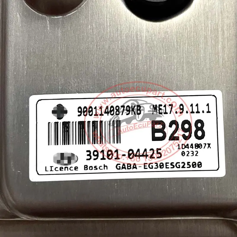 New 39101-04425 Ecu B298 Me17.9.11.1 For Hyundai Grand I10 3910104425 Electronic Control Unit Ecm 1