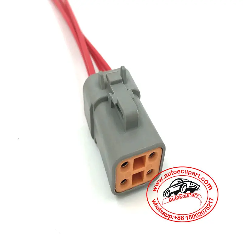 New 4Pin Ecu Ecm Power Supply Connector Adapter Harness Cable #2129 For 2150 Engine (4988820 4995445) 2