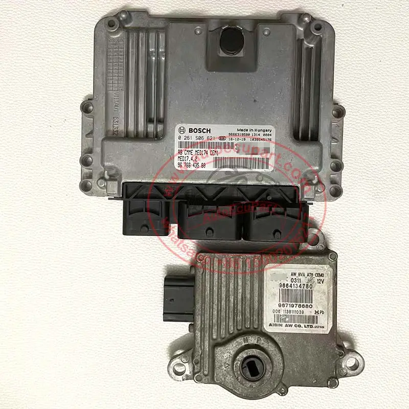 New 9676643580 0261S06621 Ecu +  Used 9664134780 9671978680 Tcu For Peugeot 3008 508, Rcz 1.6 Citroen Ds3 1