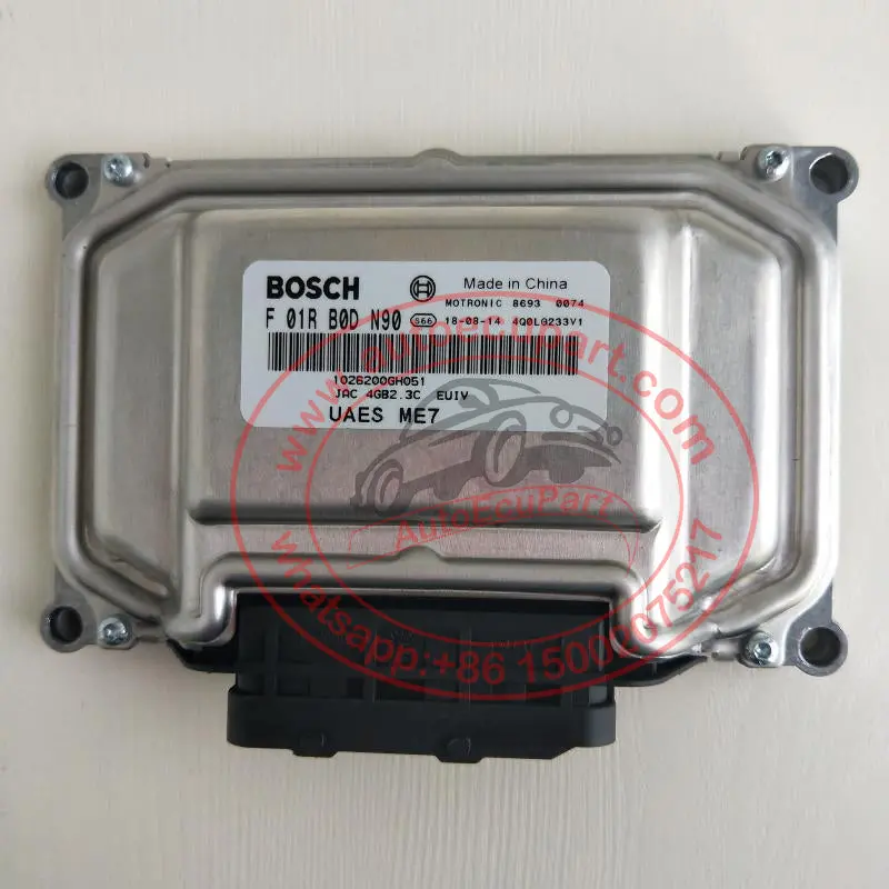 New Bosch Me7 Ecu F01r00bn90 (F 01R 00B N90) 1026200Gh051 For Jac Heyue Engine Computer 1