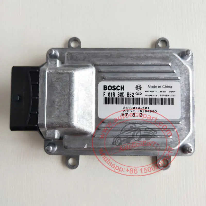 New Bosch M7.8.0 Ecu F01r00db52 3612010-K01 For Zotye Tnn4g12 Jnj6408o 1
