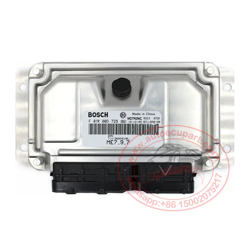 New Bosch M7.9.7 Ecu F01r00d735 (T11-3605010Bj) T113605010bj For Chery Tiggo 3 Engine Computer Ecm (F 01R 00D 735 ) 1