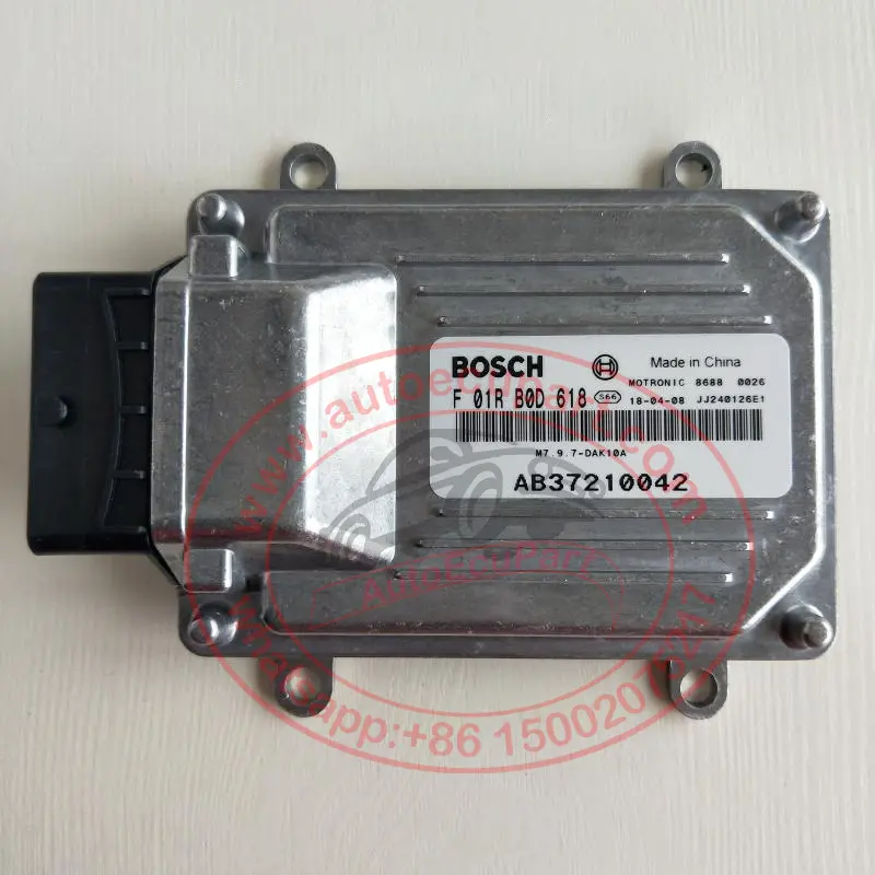 New Bosch M7.9.7 Ecu  F01rb0d618 (F 01R B0d 618) Ab37210042 Dak10a For Hafei Engine Computer Electronic Control Unit 1