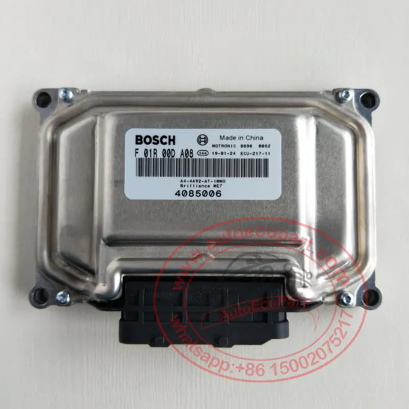 New Bosch Me7 Ecu F01r00da08 (F 01R 00D A08) 4085006 For Brilliance H530 V5 Engine Computer 1