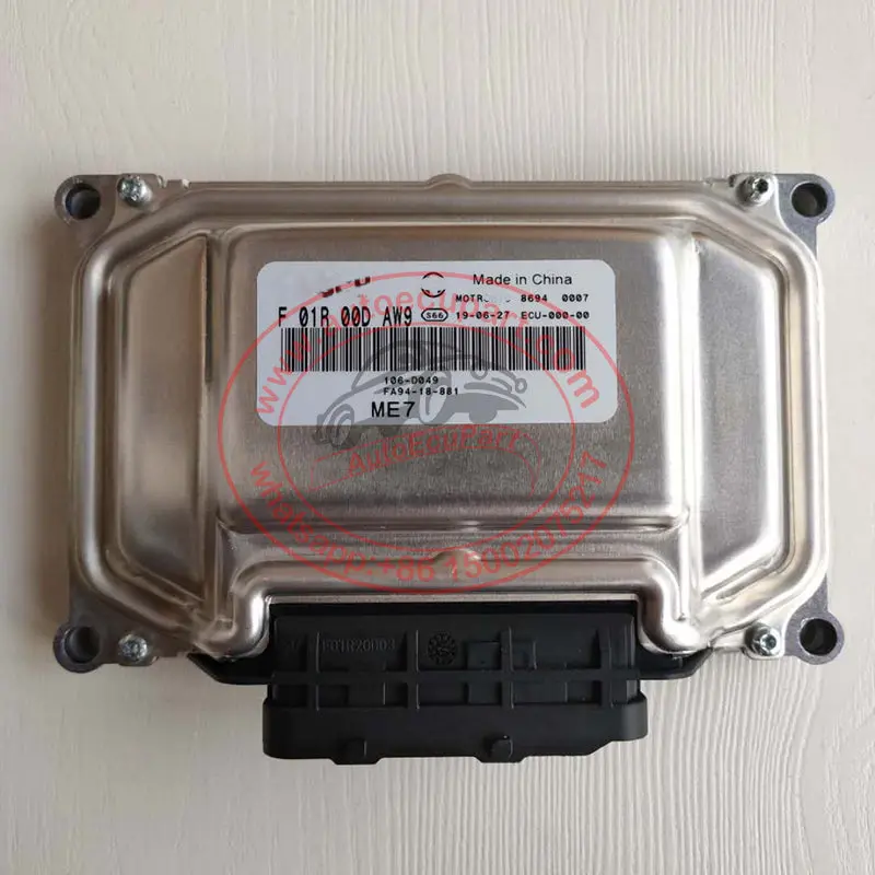 New Me7 Ecu F01r00daw9 Fa94-18-881 (F 01R 00D Aw9) Engine Control Unit For Haima 1