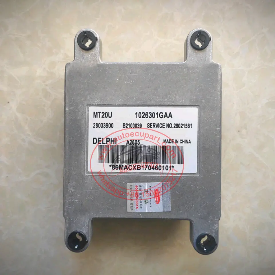 New Delphi Mt20u2 Ecu  28033900 1026301Gaa B2100039 For Jac Refine 1