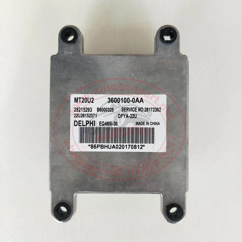 New Delphi 28215293 Mt20u2 28172362 B6000325 3600100-0Aa Eq465 1.1L Electronic Control Unit Dfm Dongfeng 1