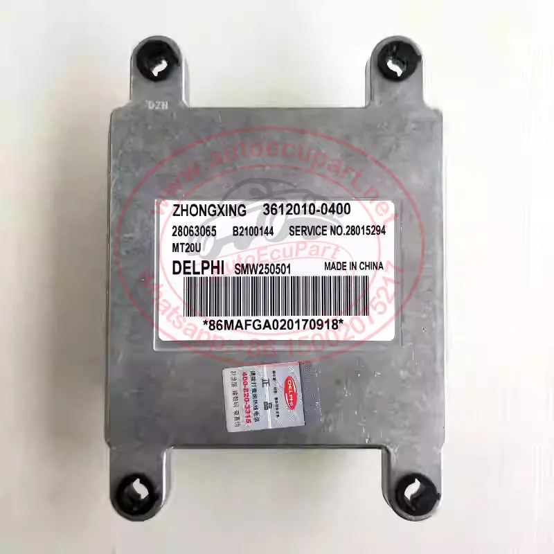 New Delphi Mt20u Ecu B2100144 28063065 3612010-0400 For Zhongxing Mitsubishi Zxland Mark Engine Computer Ecm 1