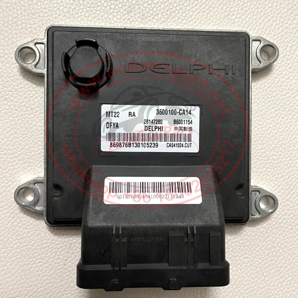 New Delphi Mt22 Ecu B6001154 3600100-Ca14 28147280 Ca041024.Cut For Dongfeng Dfya Engine Computer Electronic Control Unit Ecm 1