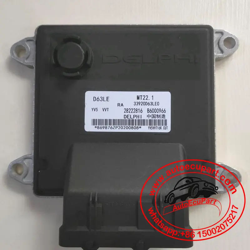 New Delphi Mt22.1 Ecu B6000966 33920D63le0 28222816 For Changhe Splash Electronic Control Unit 1