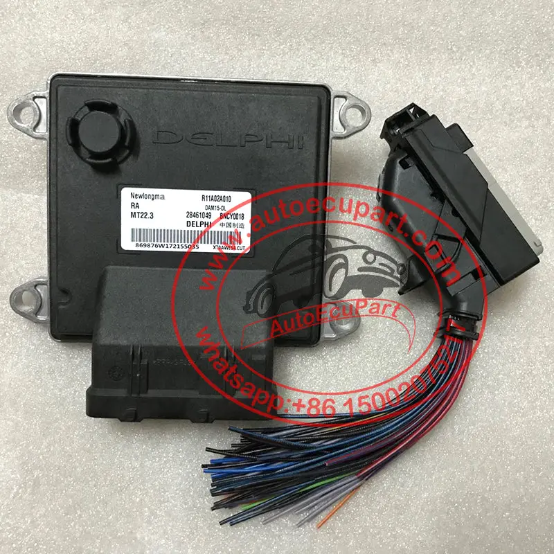 New Delphi Mt22.3 Ecu Connector With Harness Cable For R11a02a010 28461049 Bncy0018 Keyton Engine Computer 1