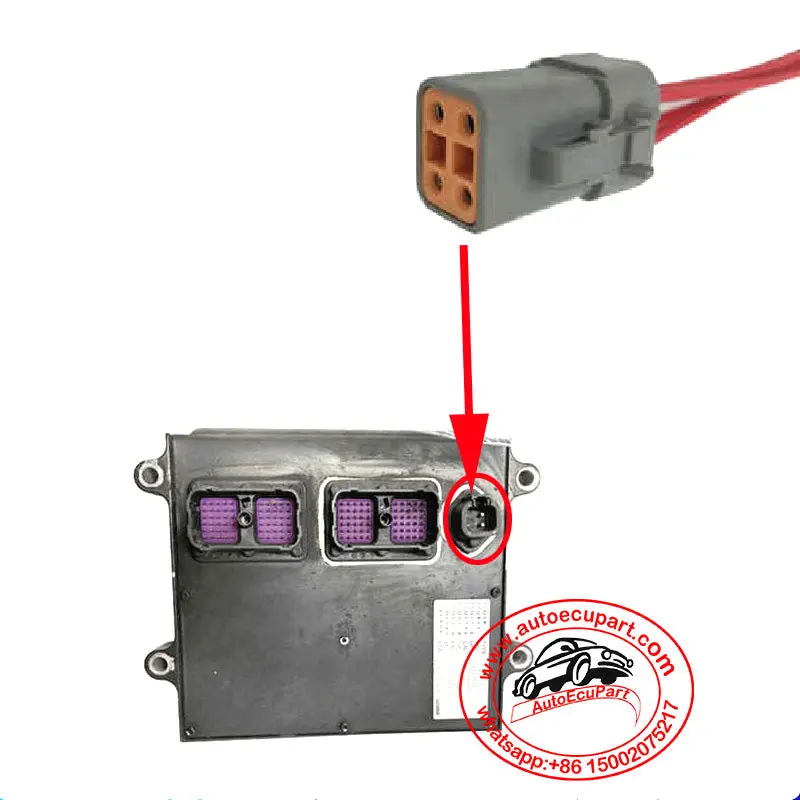 New 4Pin Ecu Ecm Power Supply Connector Adapter Harness Cable #2129 For 2150 Engine (4988820 4995445) 1