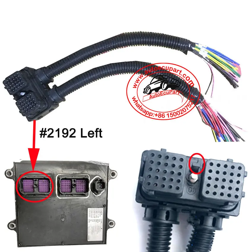 New Ecu Connector Adapter Harness Cable 50Pin For 2150 Engine (4988820 4995445) 1