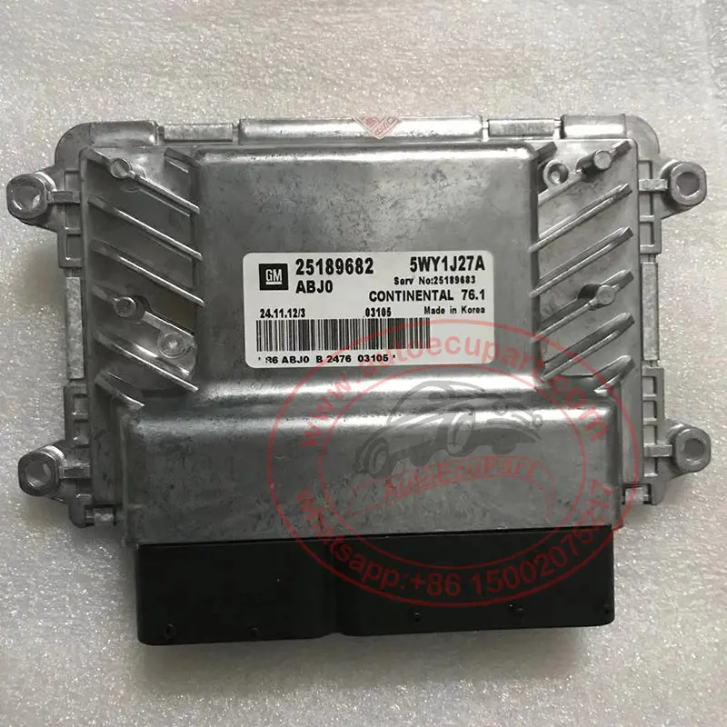 New Engine Computer 25189682 Continental Ecu 5Wy1j27a For Chevrolet Cruze Electronic Control Unit 1