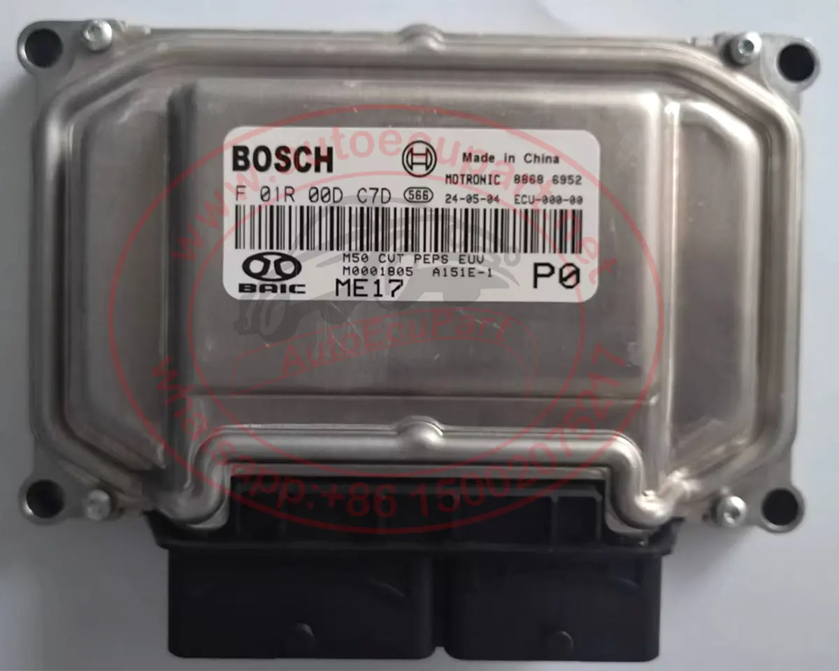 New F01r00dc7d, M0001805 Bosch Me17 Ecu For Baic M50  Engine Computer 1