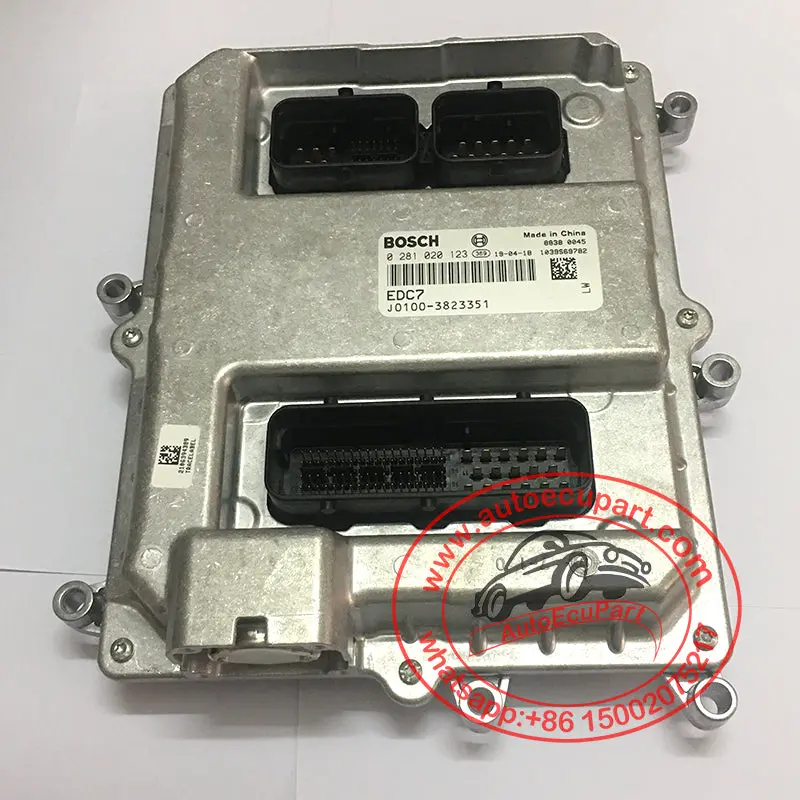 New Genuine 0281020123 (0 281 020 123) Edc7 Ecu Engine Computer Electronic Control Unit Yuchai Diesel Ecm For Jmc Convey Max 1