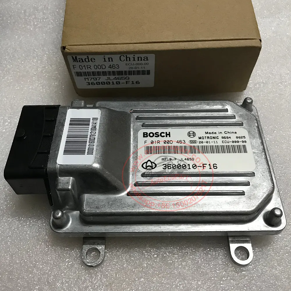 New Genuine Engine Computer Bosch M7.9.7 Ecu F01r00d463/3600010-F16 Jl4650 For Changan 1