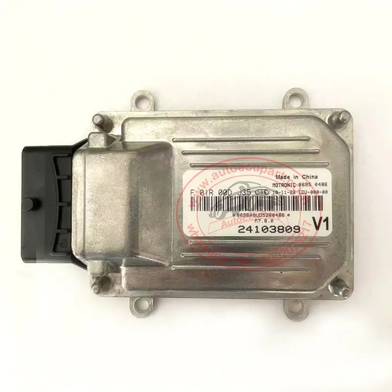New Oem F01r00dj35 24103809 Ecu M7.8.0 For Chevrolet Sail Engine Computer Ecm (F 01R 00D J35) 1