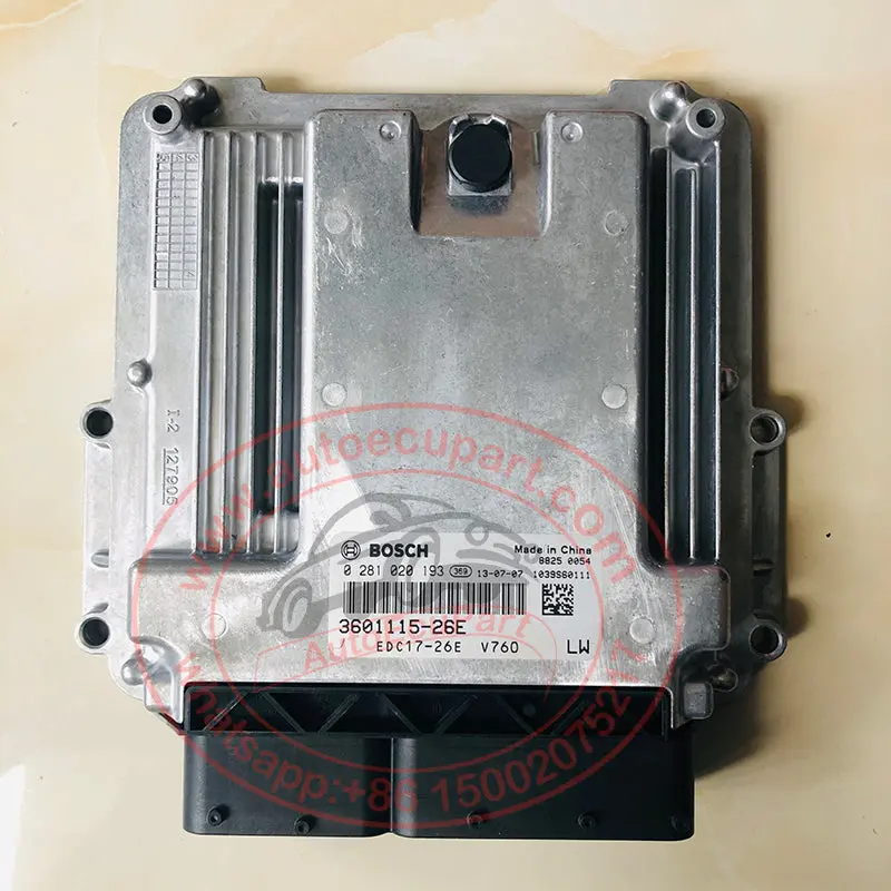 New Original Bosch Ecu 0281020193 3601115-26E V760 Edc17-26E For 498 Diesel Engine 1