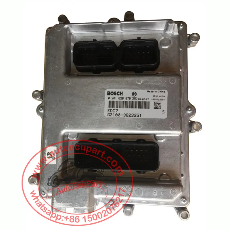 New Original Bosch Edc7 Diesel Engine Control Unit Ecu 0281020076 G2100-3823351A For Dongfeng  Dfm Jac 1