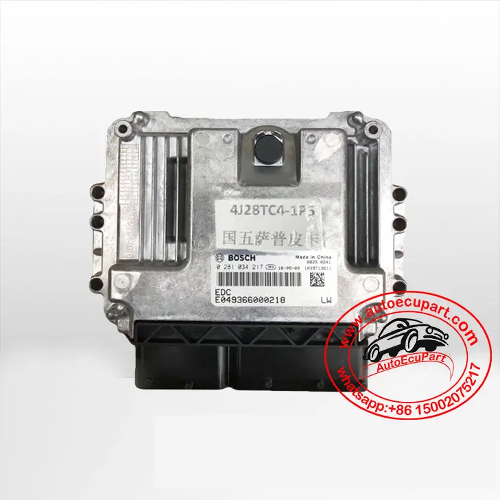 New Original 0281034217 E049366000218 4J28tc4 Ecu For Foton Sup Truck Ecm (0 281 034 217) 1