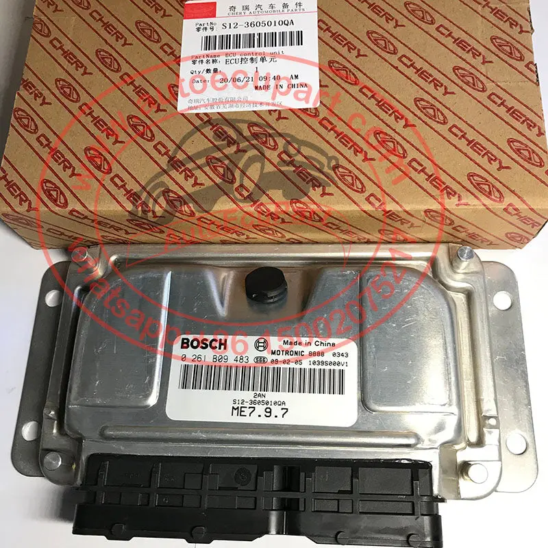 New Original Engine Computer Bosch Ecu 0 261 B09 483 / 0261B09483 / S12-3605010Qa 2An Me7.9.7 For Chery A1 1