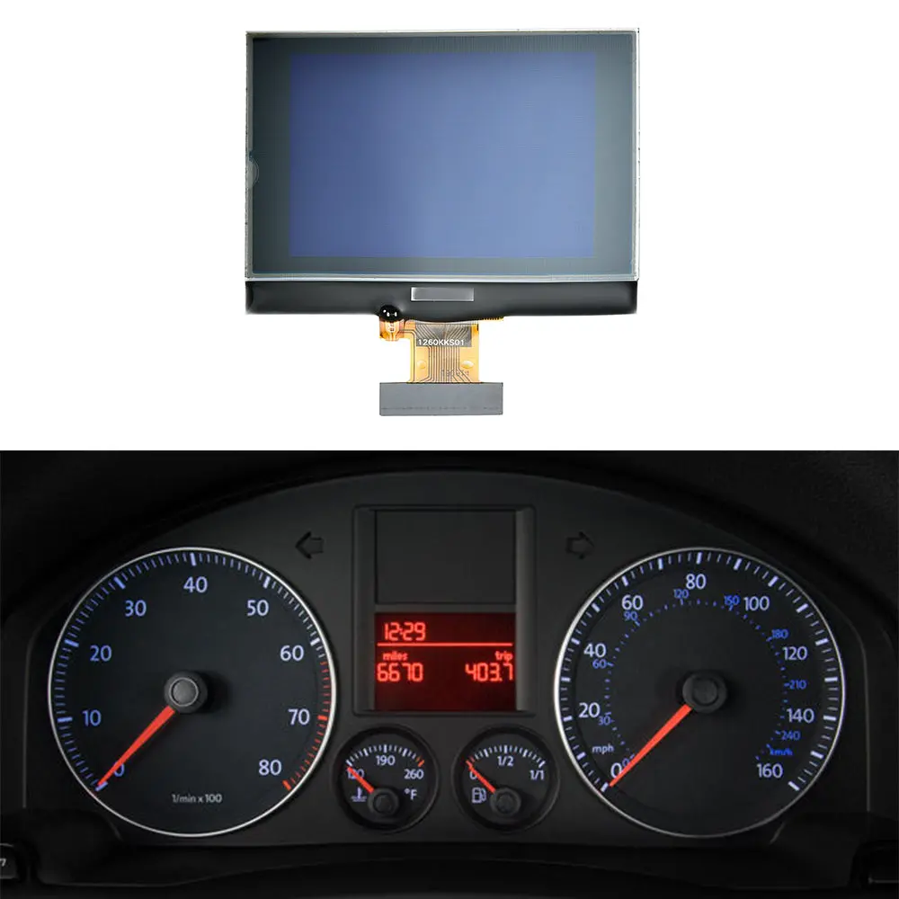 Vdo Dashboard Speedometer Cluster Display Lcd For Vw Golf 5/ Golf 6/ Touran / Passat Jetta Seat 1