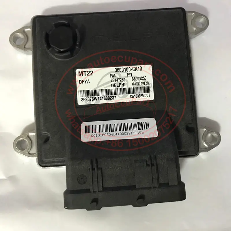 New And Geunine Delphi Mt22 Ecu 28147280 3600100-Ca13 B6001250 For Dongfeng Dfya C37 1