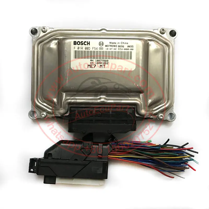 New Bosch Me7 Ecu F01r00df54 An-10077989 + Ecu Connector Harness For Mg Roewe Engine Computer 1