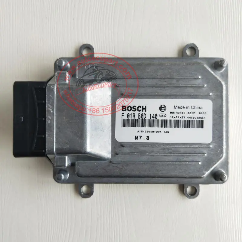 New Engine Computer Bosch Me7.8 Ecu F01r00d140 / F01rb0d140 / A15-3605010Wa For Chery Cowin 2