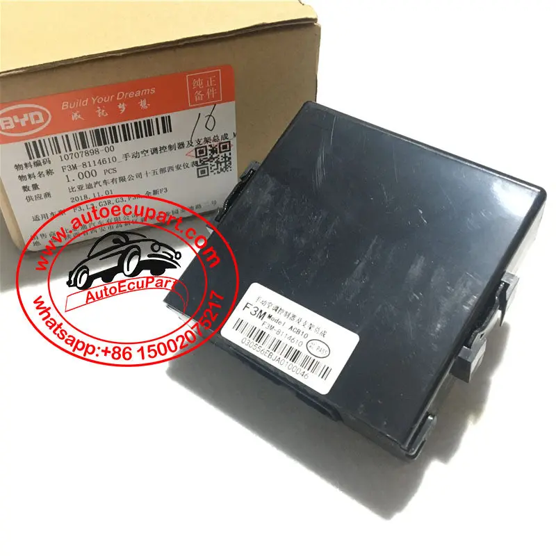 New Genuine Air Conditioning Controller Ac Ecu F3m-8114610 For Byd F3 L3 G3r G3 F3r 2