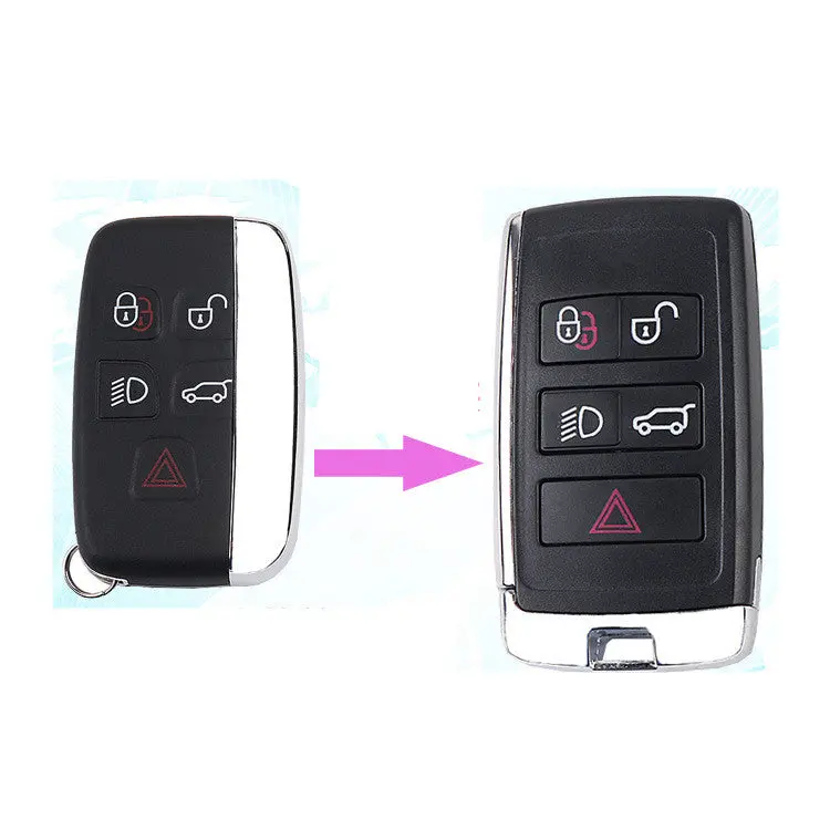 New Type 5 Buttons Key Shell For Land Rover Evoque Discovery 5Pcs 1