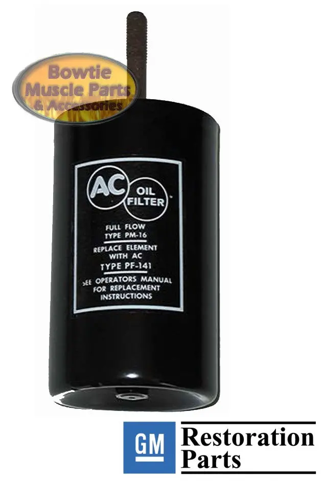 58-68 Chevelle Corvette Impala 396 427 Ac Pf-141 Oil Filter Cartridge Canister 1