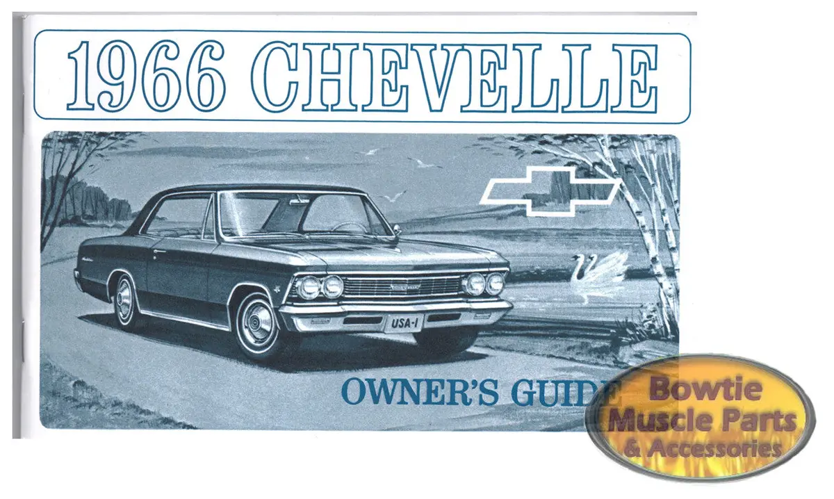 1966 66 Chevelle  El Camino Factory Owner's Manual 1