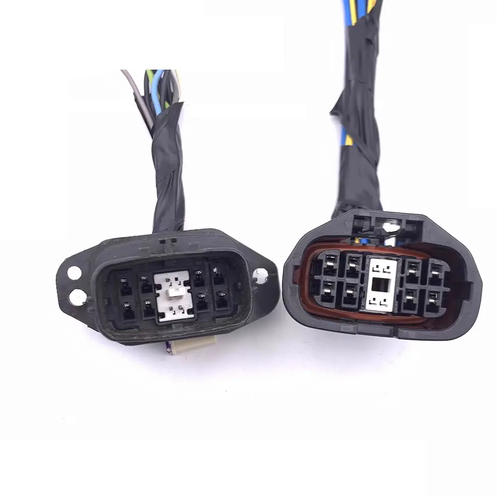 One Pair Original 12 Pin Headlight Assembly Wiring Harness Plug For Mazda 6 1
