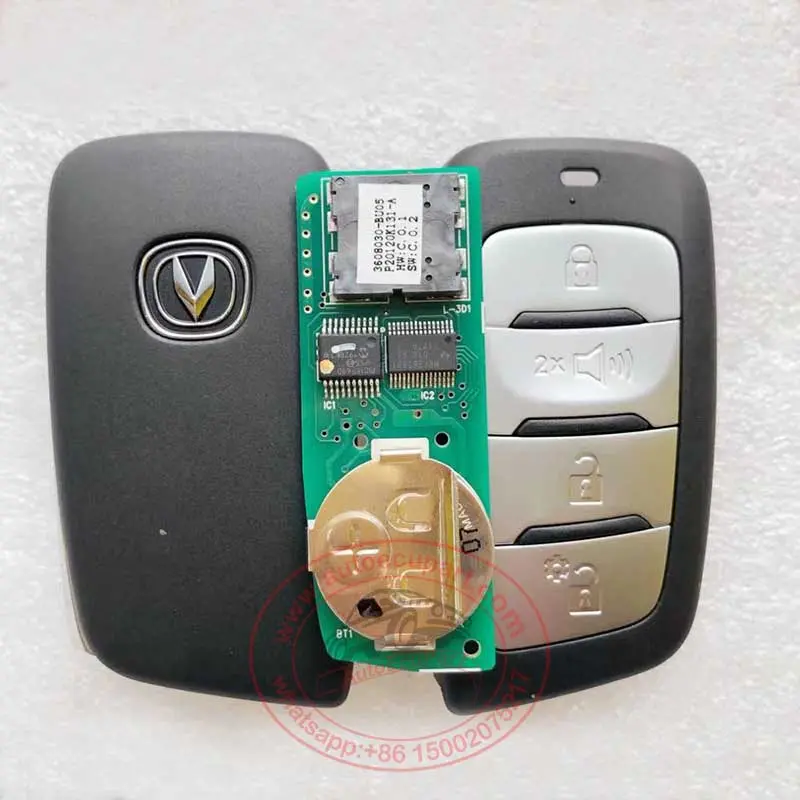 Original 3608030-Bu05 Smart Key 433Mhz 8A 4 Button For Changan Hunter 1.9T 2022, Kaicene F70 1