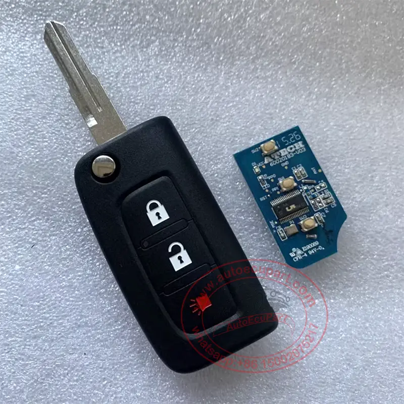 Original 433Mhz Flip Remote Key For Foton Toano 3 Button 1