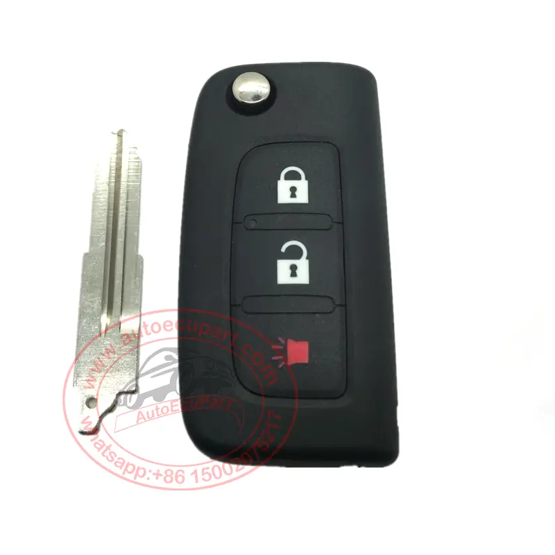 Original 433Mhz Id46 Chip For Foton Tunland Flip Remote Key 3 Button 1