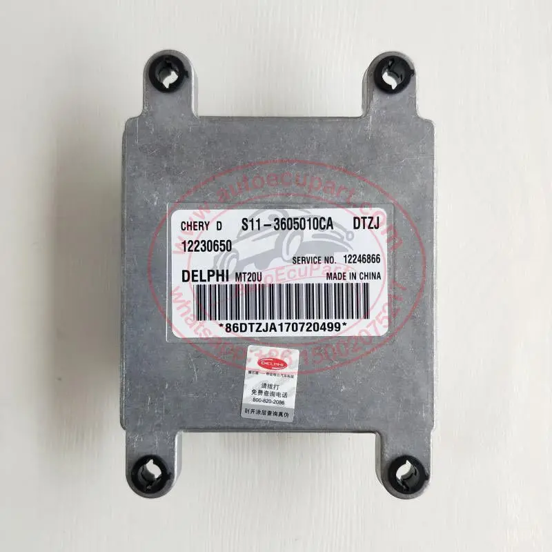 Original Engine Computer Delphi Mt20u Ecu Ecm For Chery Qq S11-3605010Ca 12230650 12246866 1