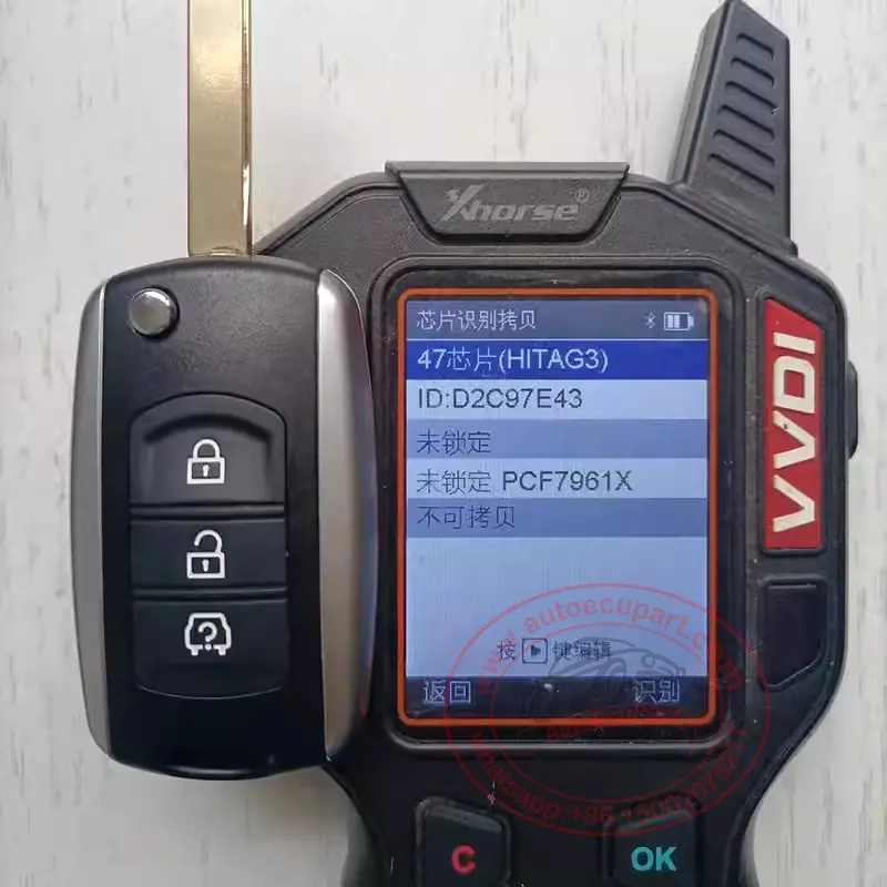 Original Id47 433Mhz Flip Remote Key 3 Button For Dongfeng Dfsk Glory 580 1