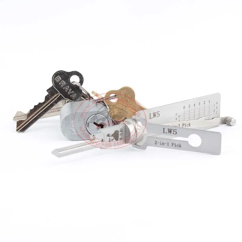 Original Lishi Lw5 6 Pin Brava Lockwood Keyway Tool 2-In-1 Lock Pick Australia Lock 1